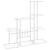 Suport pentru flori, 94,5x25x88 cm, alb, metal GartenMobel Dekor