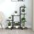 Suport pentru flori cu roți, 94,5x25x92,5 cm, negru, metal GartenMobel Dekor
