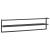 Suport de prosoape, negru, 95x25x22 cm, fier GartenMobel Dekor