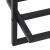 Suport de prosoape, negru, 95x25x22 cm, fier GartenMobel Dekor