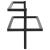 Suport de prosoape, negru, 95x25x22 cm, fier GartenMobel Dekor