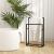 Suport de prosoape autonom, negru, 48x24x78,5 cm, fier GartenMobel Dekor