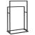 Suport de prosoape autonom, negru, 48x24x78,5 cm, fier GartenMobel Dekor