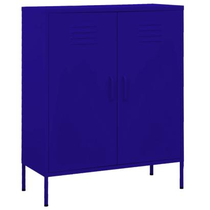 Dulap de depozitare, bleumarin, 80x35x101,5 cm, oțel GartenMobel Dekor