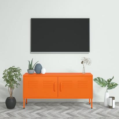 Comodă TV, portocaliu, 105x35x50 cm, oțel GartenMobel Dekor