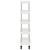 Cărucior de bucătărie 5 niveluri alb 42x29x128 cm fier și ABS GartenMobel Dekor