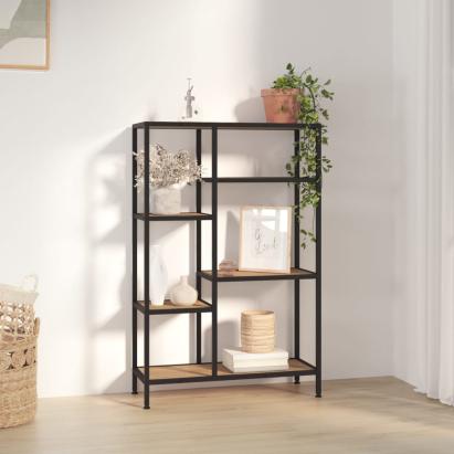 Bibliotecă, 80x30x120 cm, oțel și lemn prelucrat GartenMobel Dekor