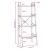 Raft vertical cu 4 niveluri, negru, 56x35x140 cm GartenMobel Dekor