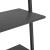 Raft înclinat, cu 4 niveluri, negru, 64x34x150,5 cm GartenMobel Dekor