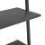 Raft înclinat, cu 5 niveluri, negru, 64x34x185,5 cm GartenMobel Dekor