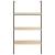 Raft înclinat cu 3 niveluri maro deschis / negru 64x35x120,5 cm GartenMobel Dekor