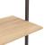 Raft înclinat cu 3 niveluri maro deschis / negru 64x35x120,5 cm GartenMobel Dekor