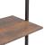 Raft înclinat cu 3 niveluri maro închis / negru 64x35x120,5 cm GartenMobel Dekor