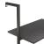 Raft înclinat cu 3 niveluri, negru, 64x35x120,5 cm GartenMobel Dekor
