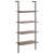 Raft înclinat cu 4 niveluri maro închis / negru 64x35x152,5 cm GartenMobel Dekor