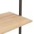 Raft înclinat cu 5 niveluri maro deschis / negru 64x35x185 cm GartenMobel Dekor