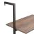 Raft înclinat cu 5 niveluri maro închis / negru 64x35x185 cm GartenMobel Dekor
