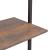 Raft înclinat cu 5 niveluri maro închis / negru 64x35x185 cm GartenMobel Dekor