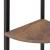 Raft de colț cu 3 niveluri maro deschis/negru 45,5x31,5x120 cm GartenMobel Dekor