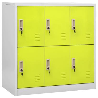 Dulap vestiar, gri deschis și verde, 90x45x92,5 cm, oțel GartenMobel Dekor