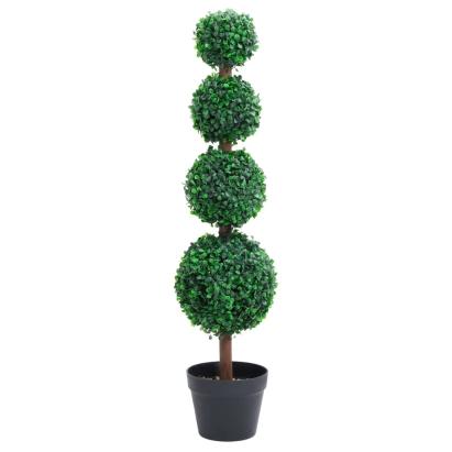 Plantă artificială cimișir cu ghiveci, verde, 90cm, formă minge GartenMobel Dekor