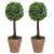 Plante artificiale cimișir cu ghiveci, 2 buc. verde 33 cm minge GartenMobel Dekor