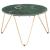 Măsuță cafea verde 65x65x42 cm piatră naturală aspect marmură GartenMobel Dekor