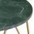 Măsuță cafea verde 65x65x42 cm piatră naturală aspect marmură GartenMobel Dekor