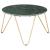 Măsuță cafea verde 65x65x42 cm piatră naturală aspect marmură GartenMobel Dekor