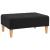 Taburet, negru, 78x56x32 cm, material textil GartenMobel Dekor