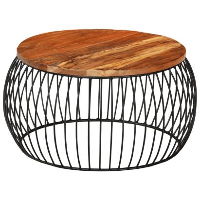 Măsuță de cafea, Ø68 cm, lemn masiv reciclat  GartenMobel Dekor