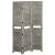 Separator cameră cu 3 panouri, gri, 106,5x166 cm, lemn masiv GartenMobel Dekor
