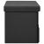 Bancă depozitare pliabilă, negru, 76x38x38 cm, imitație pânză GartenMobel Dekor
