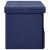 Bancă depozitare pliabilă, albastru, 76x38x38 cm imitație pânză GartenMobel Dekor