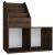 Raft reviste copii, stejar afumat, 71x30x78,5cm, lemn prelucrat GartenMobel Dekor