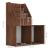 Raft reviste copii, stejar maro, 71x30x78,5cm, lemn prelucrat GartenMobel Dekor