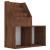 Raft reviste copii, stejar maro, 71x30x78,5cm, lemn prelucrat GartenMobel Dekor