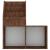 Raft reviste copii, stejar maro, 71x30x78,5cm, lemn prelucrat GartenMobel Dekor