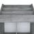 Raft de reviste pentru copii, gri, 71x30x114 cm, lemn prelucrat GartenMobel Dekor