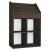 Raft reviste copii, stejar afumat, 71x30x114 cm, lemn prelucrat GartenMobel Dekor