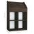Raft reviste copii, stejar afumat, 71x30x114 cm, lemn prelucrat GartenMobel Dekor