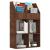 Raft reviste copii, stejar maro, 71x30x114 cm, lemn prelucrat GartenMobel Dekor