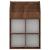 Raft reviste copii, stejar maro, 71x30x114 cm, lemn prelucrat GartenMobel Dekor