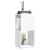 Dulap rotativ, alb, 34,5x34,5x75,5 cm, lemn prelucrat GartenMobel Dekor