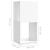 Dulap rotativ, alb, 34,5x34,5x75,5 cm, lemn prelucrat GartenMobel Dekor