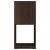Dulap rotativ, stejar afumat 34,5x34,5x75,5 cm, lemn prelucrat GartenMobel Dekor