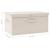 Cutie de depozitare, crem, 50x30x25 cm, material textil GartenMobel Dekor