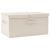 Cutie de depozitare, crem, 50x30x25 cm, material textil GartenMobel Dekor