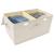 Cutie de depozitare, crem, 50x30x25 cm, material textil GartenMobel Dekor
