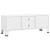 Dulap TV industrial, alb, 105x35x42 cm, metal GartenMobel Dekor